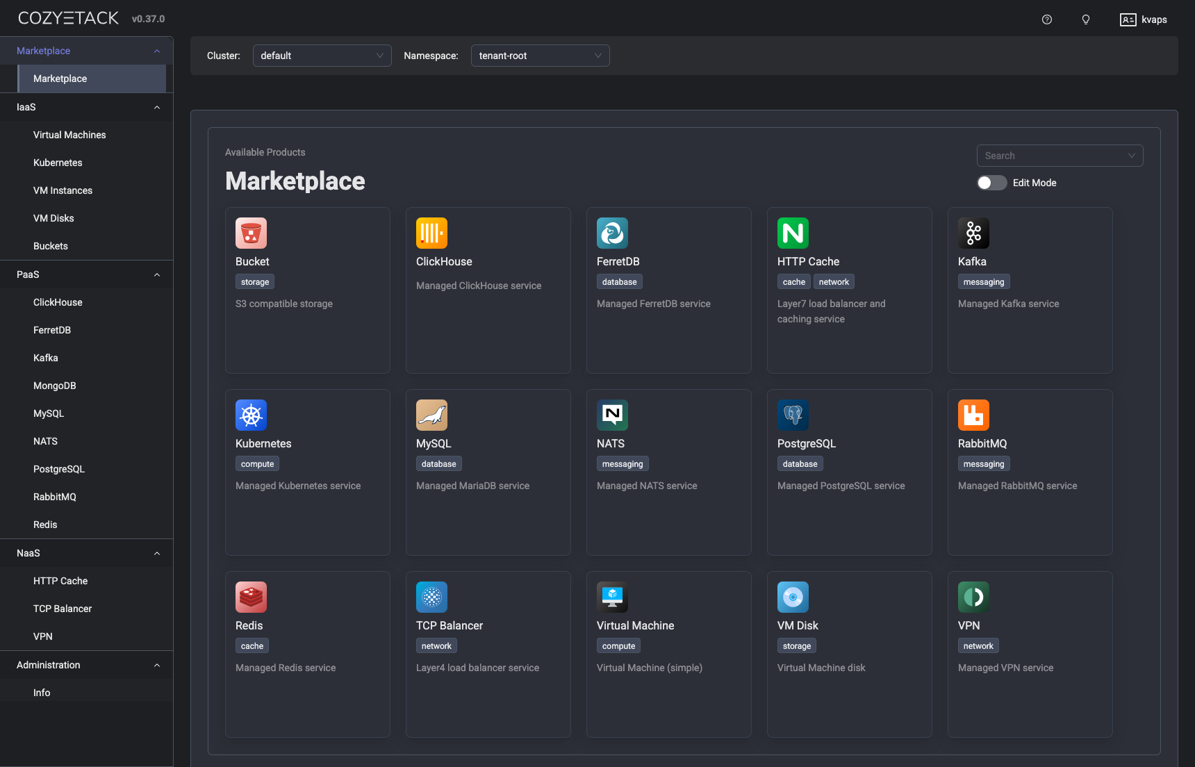 Screenshot 1 - Dark Mode